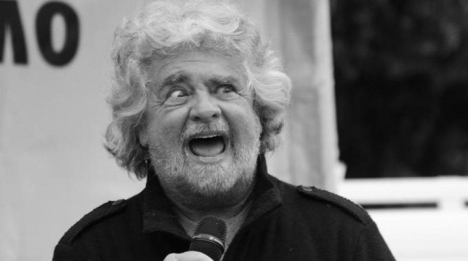 Beppe Grillo, en una manifestación en Bolonia.